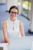 Beautiful woman using laptop