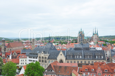 Blick über Erfurt