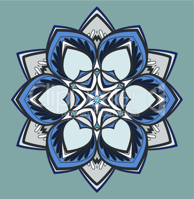 Vector flower mandala