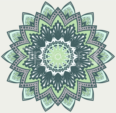 Vector flower mandala