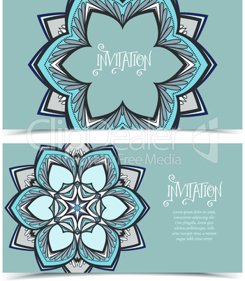 Vector floral greeting card