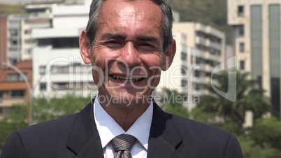 Smiling Older Businessman