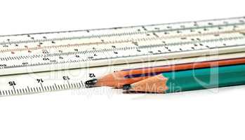 Pencils and ruler