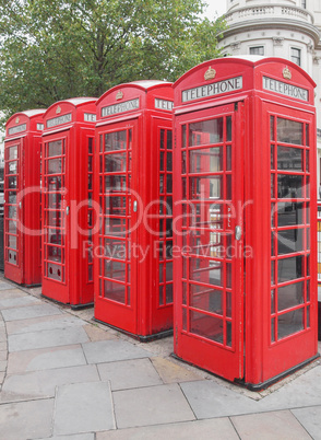 London telephone box