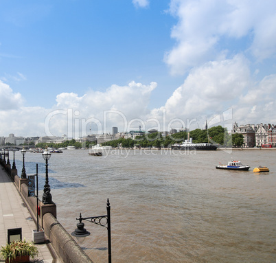 River Thames South Bank, London