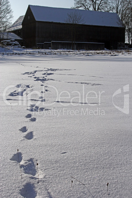 Spuren im Schnee