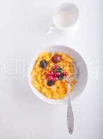 Corn Flakes with berries