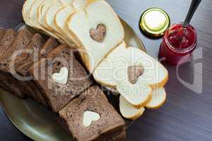 photo love delicious slice of bread