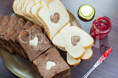 photo love delicious slice of bread