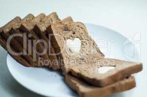 photo love delicious slice of bread