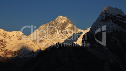Majestic Mt Everest at sunset