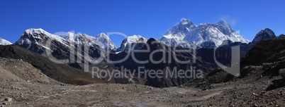 Top of the world, mount Everest and other high mountains