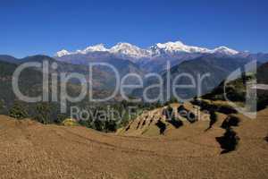 View from Baglungpani, Mt Manaslu