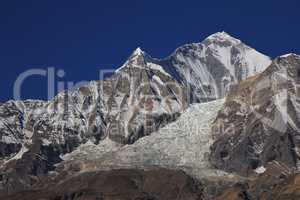 Mount Dhaulagiri and ice fall