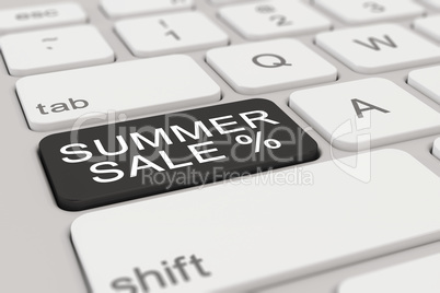 3d - keyboard - summer sale - black