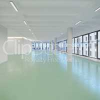 3d render - empty office building