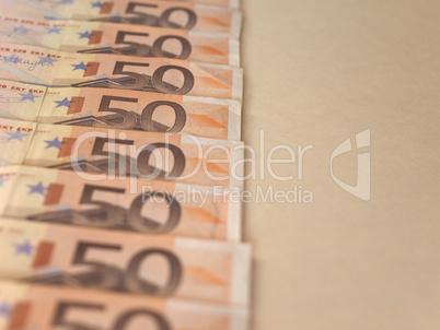 Euro (EUR) notes, European Union (EU) with copy space