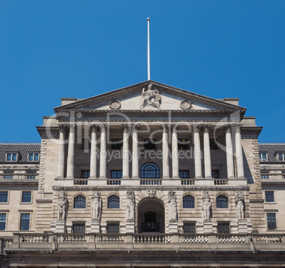 Bank of England in London