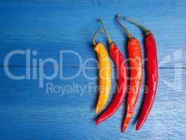 Four hot chilies