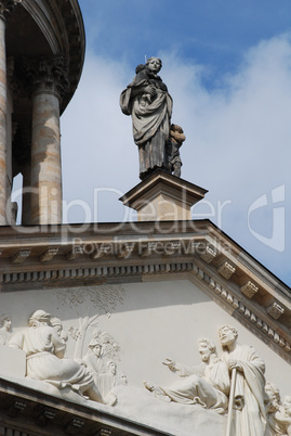 Gendarmenmarkt (Berlin, Germany): Statue of the French Church