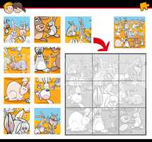 jigsaw puzzle cartoon activity