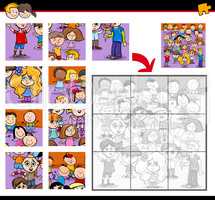 jigsaw puzzle cartoon activity