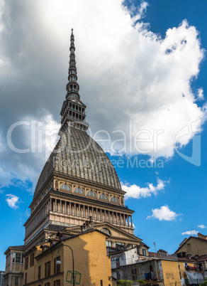 Mole Antonelliana tower, the symbol of Turin, Italy