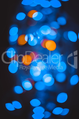 Light dots bokeh, defocused abstract background