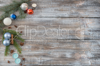 Xmas or New Year background holiday plain composition made of Ch