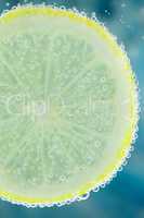 Lemon in carbonated water