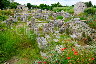 The ruins of the ancient city, Side, Turkey