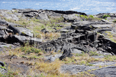 Erstarrte Lava auf Hawaii, USA