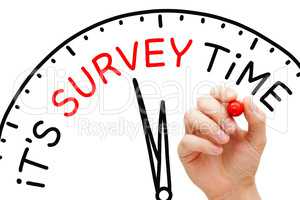 It Is Survey Time Concept