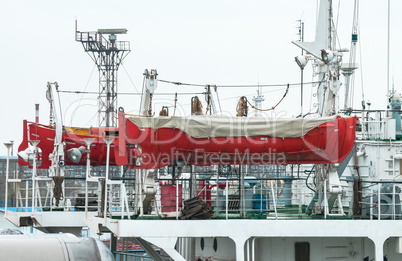 Enclosed Lifeboat for ship.