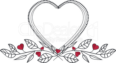 Romantic heart decoration