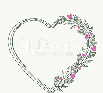 Romantic heart decoration