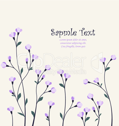 Vector decoration of flowers