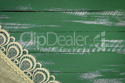 Abstract vintage wooden green background