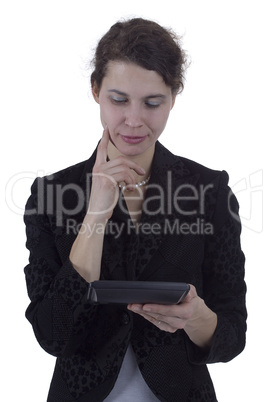 Studio portrait woman