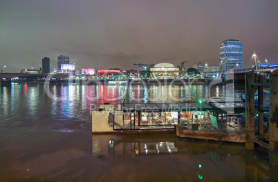 River Thames South Bank, London