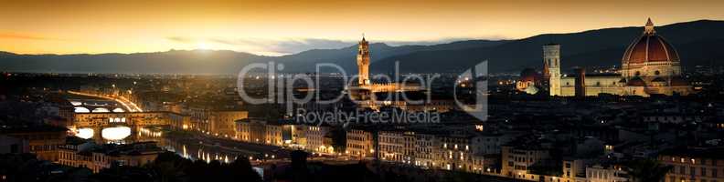 Panoramic view of Florence