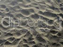 Sand von Wind geformt
