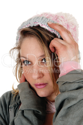 Portrait of young woman.