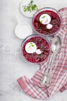 Cold beet soup