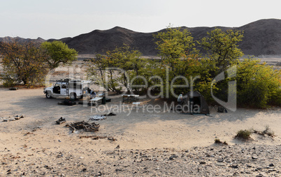 Etosha-Nationalpark Zelt Camp in Namibia Südafrika