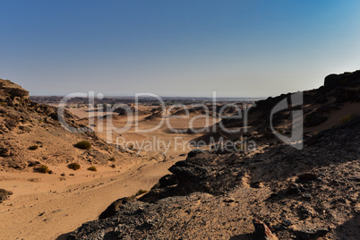 Etosha-Nationalpark Berg Landschaft in Namibia Südafrika