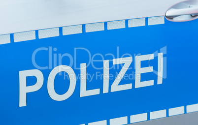 Police in police operations in City Hamburg