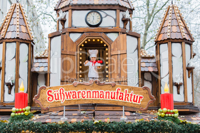 candy stand at the Hamburg Christmas Market