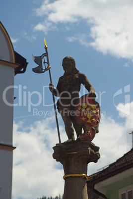 Brunnenfigur in Staufen im Breisgau