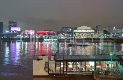 River Thames South Bank, London